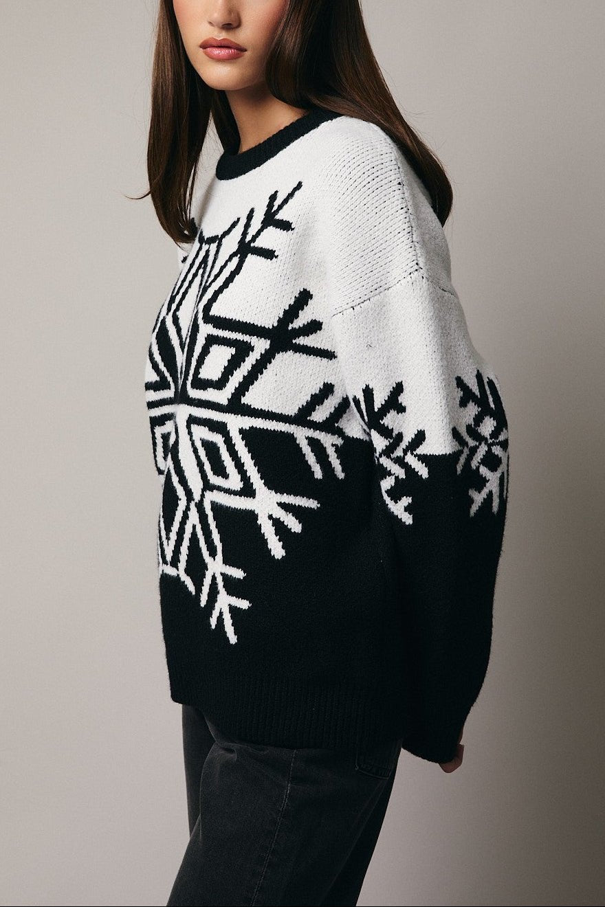 The Aspen Snowflake Knit Sweater - MTT Collective