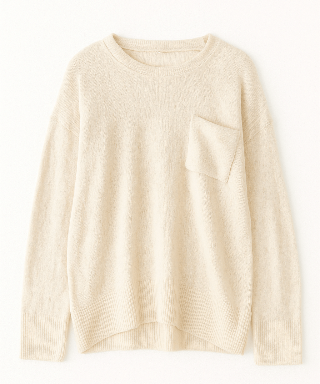 The Clara Scallop Pocket Sweater - MTT Collective