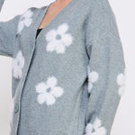 The Daisy Rae Textured Flower Cardigan - MTT Collective