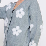 The Daisy Rae Textured Flower Cardigan - MTT Collective