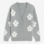 The Daisy Rae Textured Flower Cardigan - MTT Collective