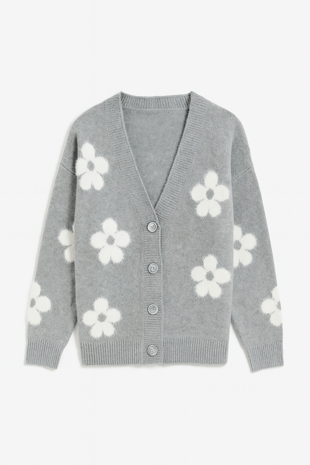 The Daisy Rae Textured Flower Cardigan - MTT Collective