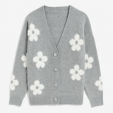 The Daisy Rae Textured Flower Cardigan - MTT Collective