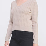 The Delaney Scallop Pointelle Sweater - MTT Collective