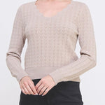 The Delaney Scallop Pointelle Sweater - MTT Collective