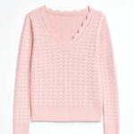The Delaney Scallop Pointelle Sweater - MTT Collective