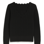 The Delaney Scallop Pointelle Sweater - MTT Collective