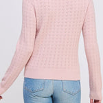The Delaney Scallop Pointelle Sweater - MTT Collective