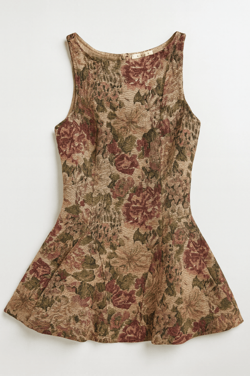 The Eloise Vintage Brocade Flare Dress - MTT Collective