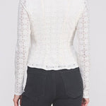The Elowen Lace Square - Neck Peplum Top - MTT Collective