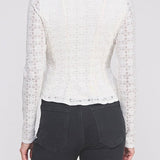The Elowen Lace Square - Neck Peplum Top - MTT Collective