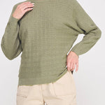 The Emilia Pointelle Dolman Sweater - MTT Collective
