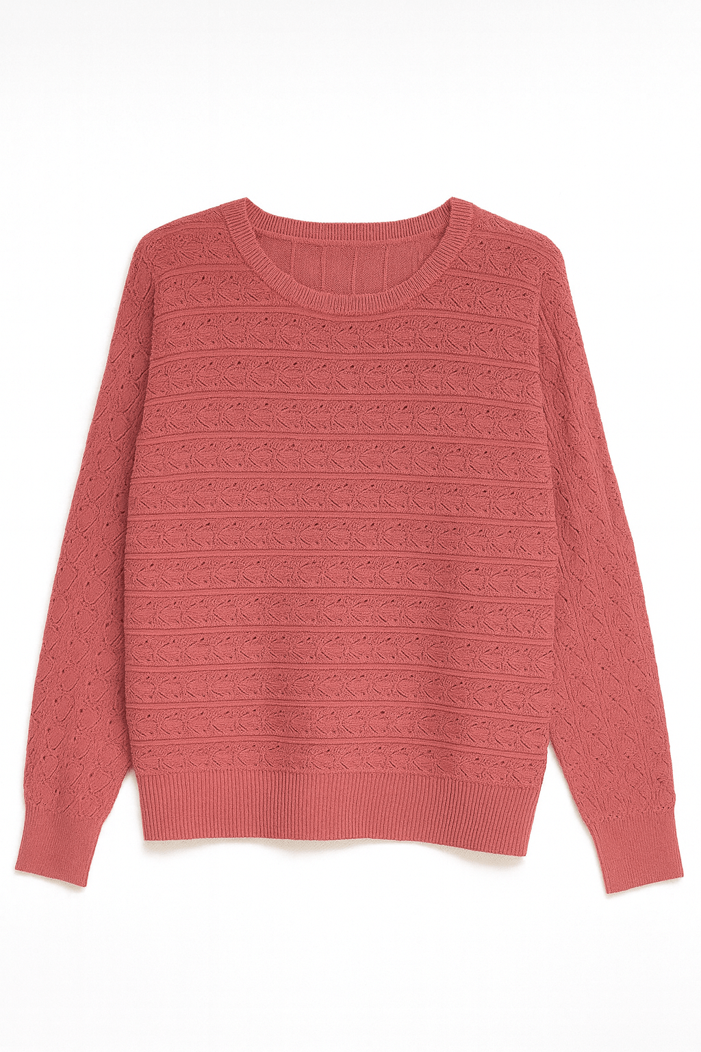 The Emilia Pointelle Dolman Sweater - MTT Collective