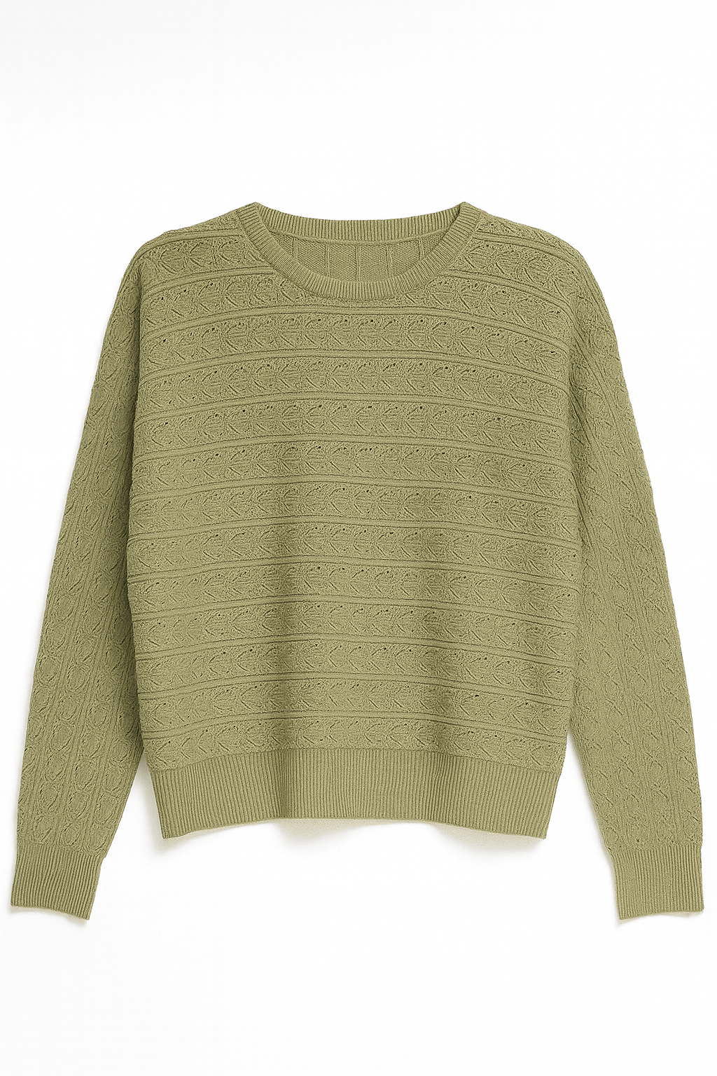 The Emilia Pointelle Dolman Sweater - MTT Collective