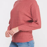The Emilia Pointelle Dolman Sweater - MTT Collective