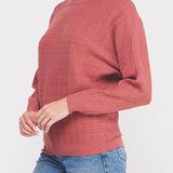 The Emilia Pointelle Dolman Sweater - MTT Collective