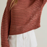 The Isla Open Knit Sweater - MTT Collective