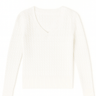 The Lila Cable Knit V - Neck Sweater - MTT Collective