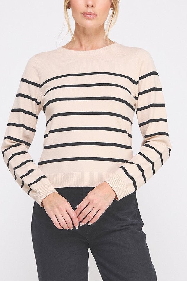 The Maren Classic Striped Pullover - MTT Collective