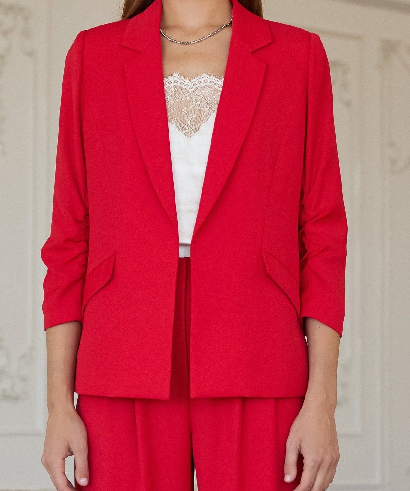The Maren Power Blazer – 3/4 Sleeve Tailored Jacket - MTT Collective