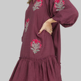 The Maribel Embroidered Ruffle Dress - MTT Collective