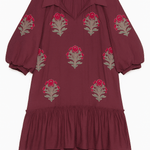 The Maribel Embroidered Ruffle Dress - MTT Collective