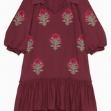 The Maribel Embroidered Ruffle Dress - MTT Collective