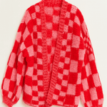 The Marlowe Checkered Oversized Knit Cardigan - MTT Collective