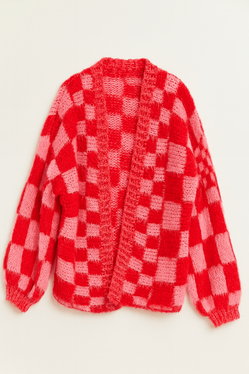 The Marlowe Checkered Oversized Knit Cardigan - MTT Collective