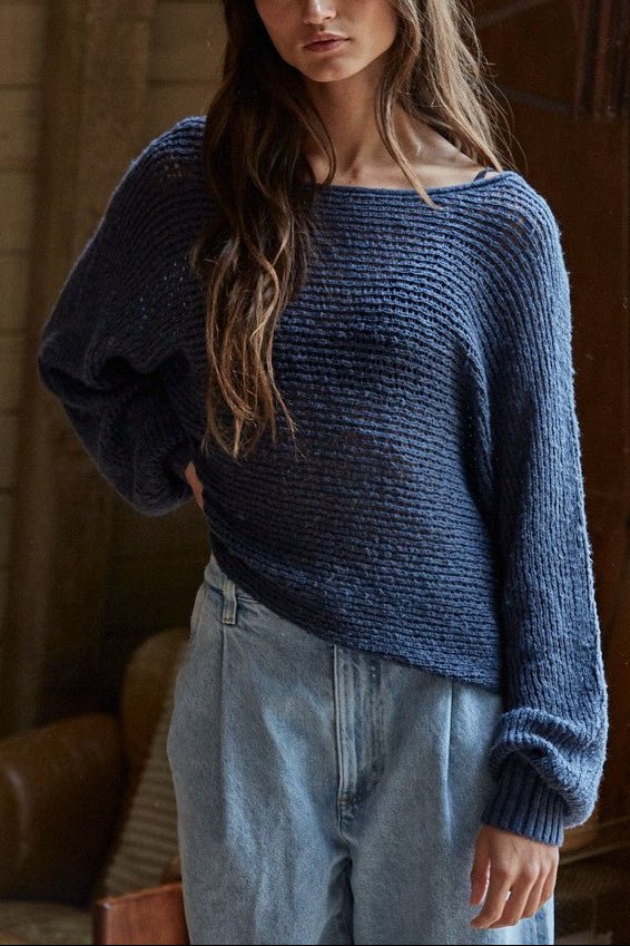 The Marlowe Textured Knit Sweater - MTT Collective