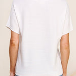 The Mila Variegated Rib Short Sleeve Top - MTT Collective