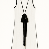 The Nova Contrast Tie Maxi Sleeveless Cardigan - MTT Collective