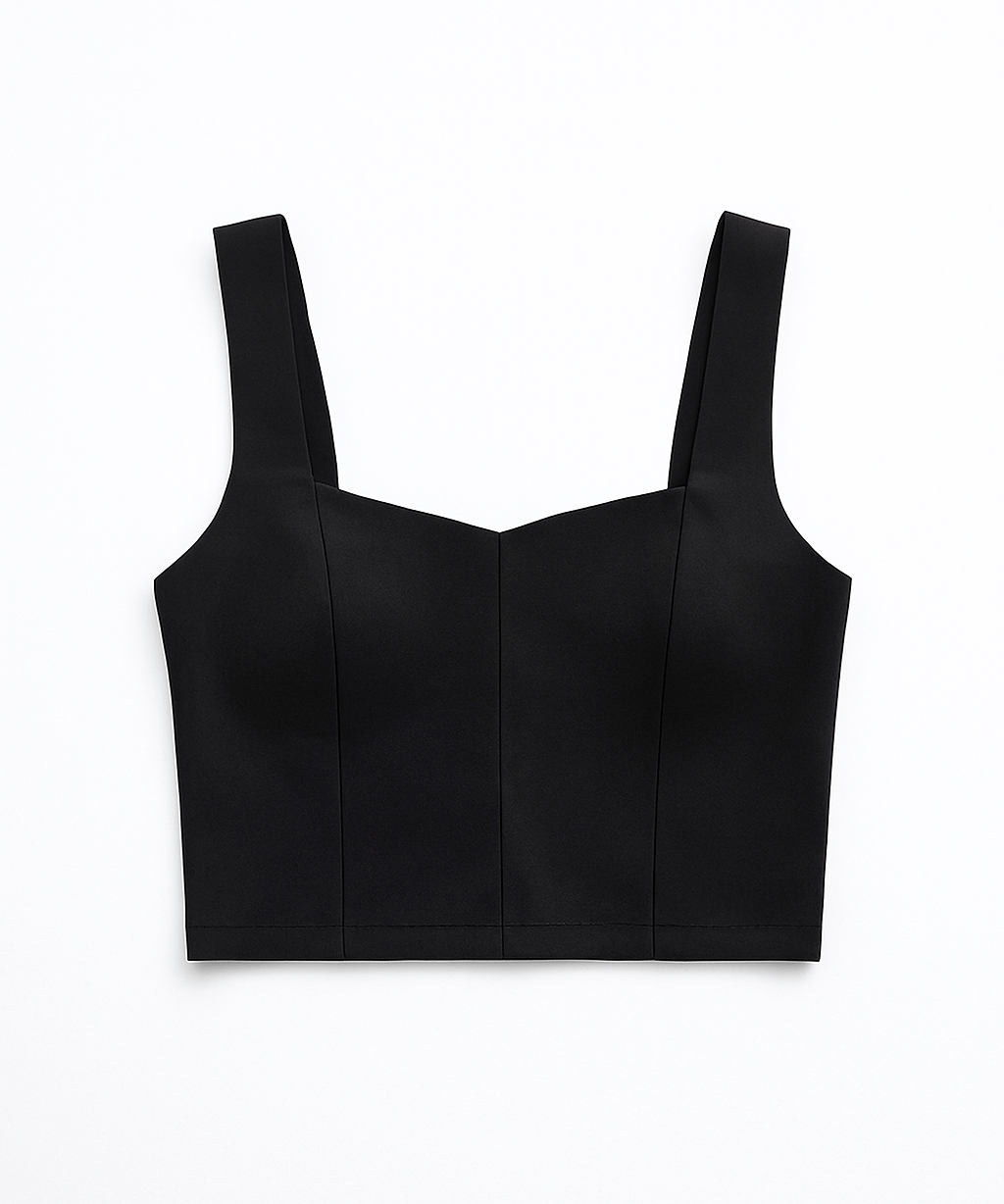 The Rowan Ponte Contour Crop Tank - MTT Collective