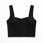 The Rowan Ponte Contour Crop Tank - MTT Collective