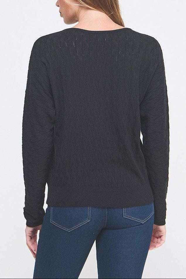 The Sutton Cable Knit Dolman Sweater - MTT Collective