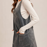 Thea Corduroy Pinafore Dress - MTT Collective