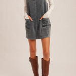 Thea Corduroy Pinafore Dress - MTT Collective