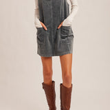 Thea Corduroy Pinafore Dress - MTT Collective