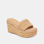 Dolce Vita Throne raffia platform wedge sandal