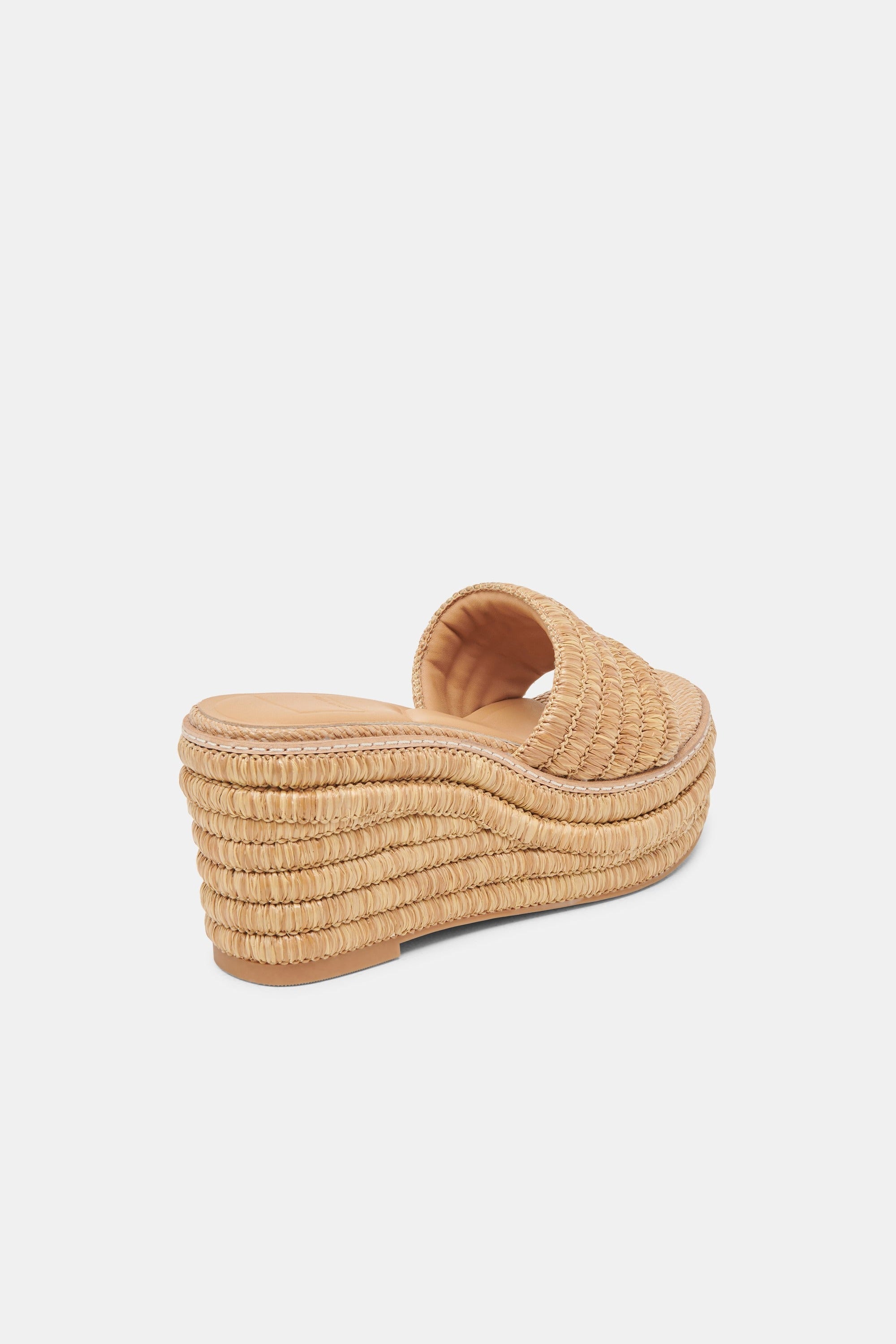 Dolce Vita Throne raffia platform wedge sandal