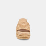Dolce Vita Throne raffia platform wedge sandal