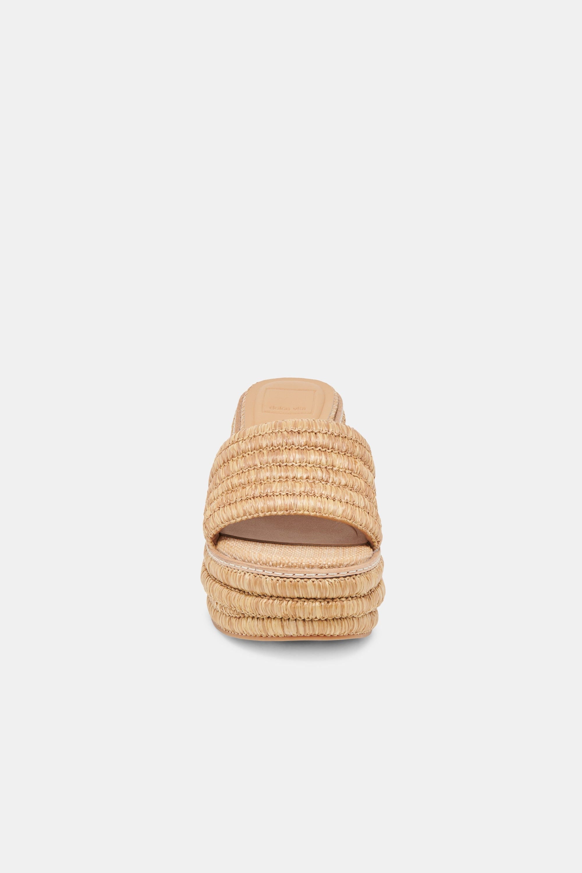 Dolce Vita Throne raffia platform wedge sandal