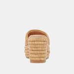 Dolce Vita Throne raffia platform wedge sandal
