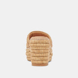 Dolce Vita Throne raffia platform wedge sandal