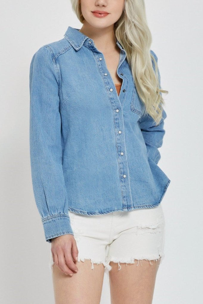 Tia Shirring Sleeve Shirt - MTT Collective