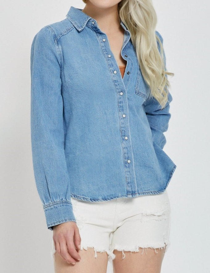 Tia Shirring Sleeve Shirt - MTT Collective