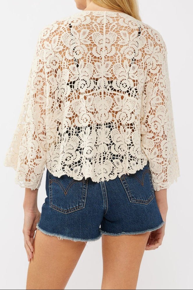Tidal Wave Crochet Kimono Top - MTT Collective