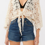 Tidal Wave Crochet Kimono Top - MTT Collective