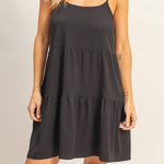 Tiered Spaghetti Strap Mini Dress - MTT Collective