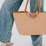 Woven Tiffany Organizer Tote Bag
